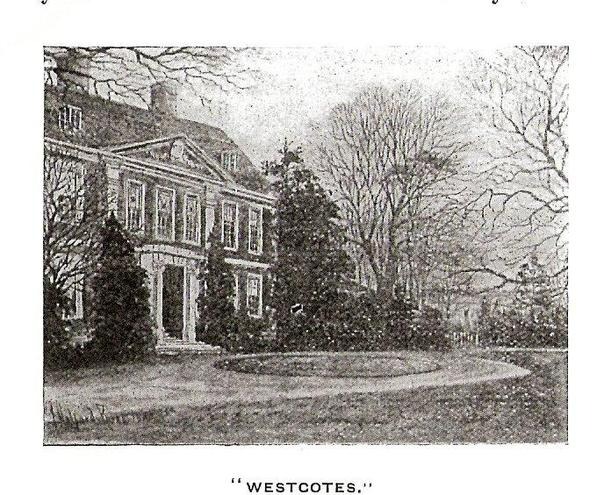 Westcotes House circa 1730
